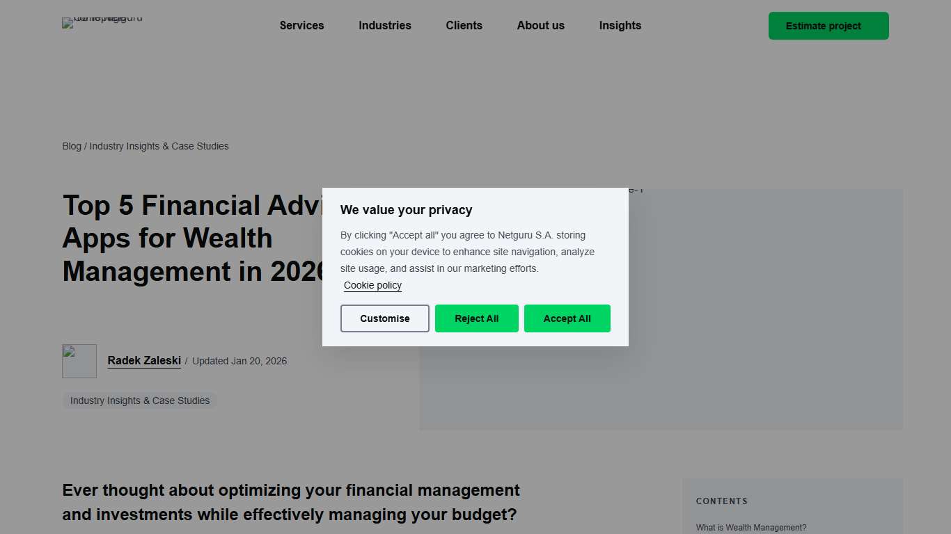 Top 5 Financial Advisor Apps for Wealth Management in 2026